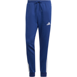 adidas Essentials 3-Streifen Fleece Trainingshose Herren JD1859 - dark blue/white XL