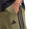 adidas Essentials 3-Streifen Fleece Trainingshose Herren JD1857 - olive strata/black S