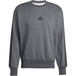 adidas Essentials 3-Streifen Sweatshirt Herren JW4309 - dark grey heather/black M