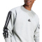 adidas Essentials 3-Streifen Sweatshirt Herren JE6308 - medium grey heather S