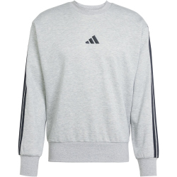 adidas Essentials 3-Streifen Sweatshirt Herren JE6308 - medium grey heather M