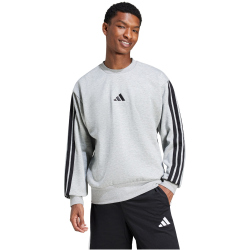 adidas Essentials 3-Streifen Sweatshirt Herren JE6308 - medium grey heather M