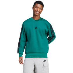 adidas Essentials 3-Streifen Sweatshirt Herren JE6306 - collegiate green/black S