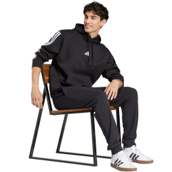 adidas Essentials 3-Streifen Hoodie Herren JE6297 - black/white XS