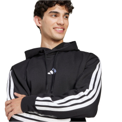 adidas Essentials 3-Streifen Hoodie Herren JE6297 - black/white XS