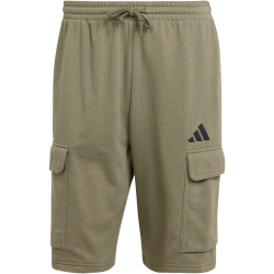 adidas Essentials Feelcozy French Terry Cargoshorts Herren JE6292 - olive strata/black S