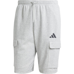 adidas Essentials Feelcozy French Terry Cargoshorts Herren JE6290 - medium grey heather/black S