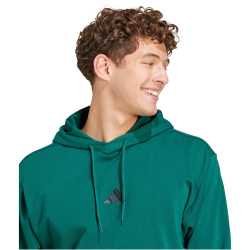 adidas Essentials Feelcozy French Terry Hoodie Herren JE3841 - collegiate green/black S