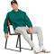 adidas Essentials Feelcozy French Terry Hoodie Herren JE3841 - collegiate green/black S
