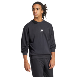 adidas Essentials Feelcozy French Terry Sweatshirt Herren JE3837 - black/white S