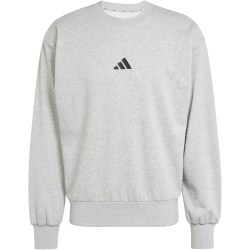 adidas Essentials Feelcozy French Terry Sweatshirt Herren JE3828 - medium grey heather/black M