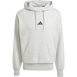 adidas Essentials Feelcozy Hoodie Herren JE3809 - medium grey heather/black S