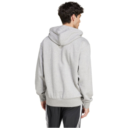adidas Essentials Feelcozy Hoodie Herren JE3809 - medium grey heather/black S