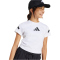 adidas Z.N.E Fitted Cropped T-Shirt Mädchen JD1317 - white/black 152