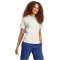 adidas Essentials Small Logo Baumwoll T-Shirt Damen JI6079 - wonder alumina/white S