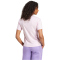 adidas Essentials Small Logo Baumwoll T-Shirt Damen JI6073 - clear pink/white L