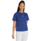 adidas Essentials Small Logo Baumwoll T-Shirt Damen JC5947 - dark blue/white L