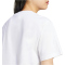 adidas Essentials Small Logo Baumwoll T-Shirt Damen JC5944 - white/black XS