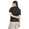 adidas Essentials Small Logo Baumwoll T-Shirt Damen JC5943 - black/white XS