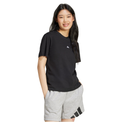 adidas Essentials Small Logo Baumwoll T-Shirt Damen JC5943 - black/white XXL