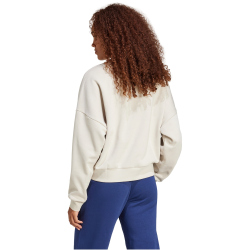 adidas Essentials Small Logo Feelcomfy Sweatshirt Damen JI6069 - wonder alumina/white XS