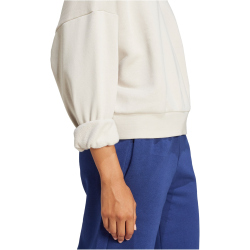 adidas Essentials Small Logo Feelcomfy Sweatshirt Damen JI6069 - wonder alumina/white L