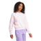adidas Essentials Small Logo Feelcomfy Sweatshirt Damen JI6063 - clear pink/white S
