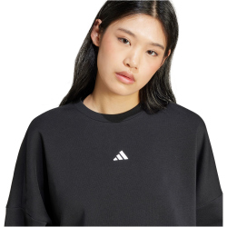 adidas Essentials Small Logo Feelcomfy Sweatshirt Damen JC5932 - black/white S
