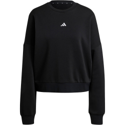 adidas Essentials Small Logo Feelcomfy Sweatshirt Damen JC5932 - black/white L