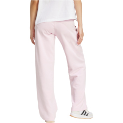 adidas Essentials Small Logo Feelcozy Open-Hem Trainingshose Damen JI6053 - clear pink/white XXL