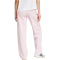 adidas Essentials Small Logo Feelcozy Open-Hem Trainingshose Damen JI6053 - clear pink/white XXL