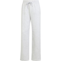 adidas Essentials Small Logo Feelcozy Open-Hem Trainingshose Damen JI6050 - light grey heather/white L