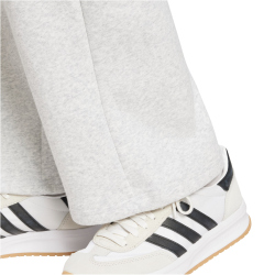 adidas Essentials Small Logo Feelcozy Open-Hem Trainingshose Damen JI6050 - light grey heather/white L