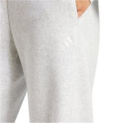 adidas Essentials Small Logo Feelcozy Open-Hem Trainingshose Damen JI6050 - light grey heather/white L