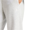 adidas Essentials Small Logo Feelcozy Open-Hem Trainingshose Damen JI6050 - light grey heather/white L