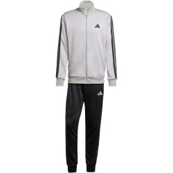 adidas Basic 3-Streifen French Terry Trainingsanzug Herren JI8876 - medium grey heather/mgh solid grey S
