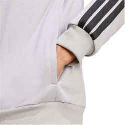 adidas Basic 3-Streifen French Terry Trainingsanzug Herren JI8876 - medium grey heather/mgh solid grey S