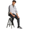 adidas Basic 3-Streifen French Terry Trainingsanzug Herren JI8876 - medium grey heather/mgh solid grey S