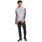 adidas Basic 3-Streifen French Terry Trainingsanzug Herren JI8876 - medium grey heather/mgh solid grey L