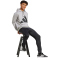 adidas Big Logo French Terry Kapuzen-Trainingsanzug Herren JI8870 - medium grey heather S