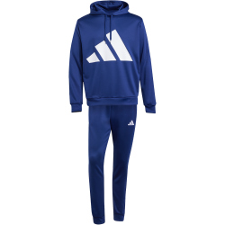 adidas Big Logo French Terry Kapuzen-Trainingsanzug Herren JC5389 - dark blue XS