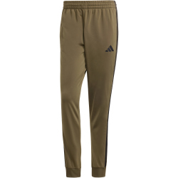 adidas Basic 3-Streifen Tricot Trainingsanzug Herren JI8854 - olive strata XS