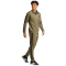 adidas Basic 3-Streifen Tricot Trainingsanzug Herren JI8854 - olive strata XS