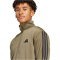 adidas Basic 3-Streifen Tricot Trainingsanzug Herren JI8854 - olive strata XS
