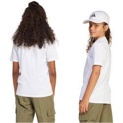 adidas Essentials T-Shirt Kinder JC9774 - white/black 128