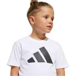 adidas Essentials T-Shirt Kinder JC9720 - white/black 116