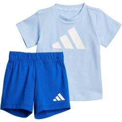 adidas Essentials Baby-T-Shirt + Shorts Set JC9641 - glow blue/white 74