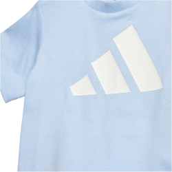 adidas Essentials Baby-T-Shirt + Shorts Set JC9641 - glow blue/white 74