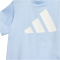 adidas Essentials Baby-T-Shirt + Shorts Set JC9641 - glow blue/white 74