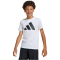 adidas Essentials T-Shirt Kinder JC9659 - white/black 128